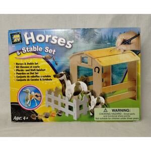 AMAV Horses and Stable Painting Set - BX3213M1